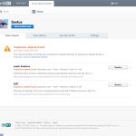 ESET scanner found a suspicious object: ESET!